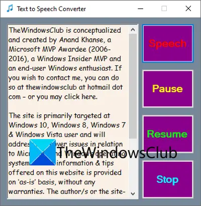 freeware text to speech software for windows 7