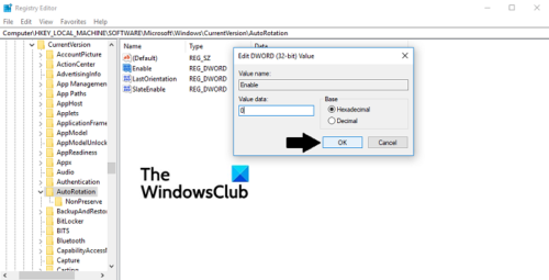 How to disable Automatic Screen Rotation in Windows 11