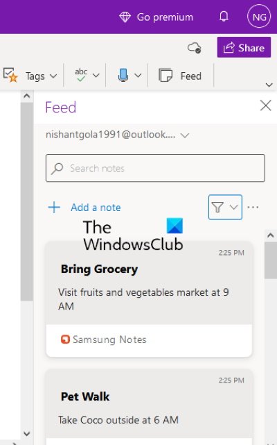 view Samsung Notes in Microsoft OneNote