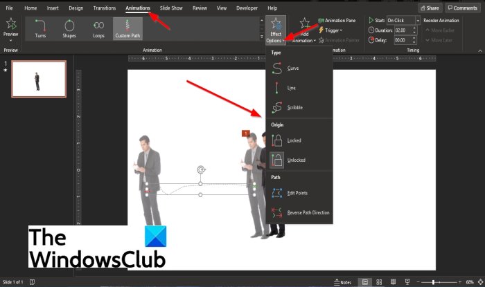 How to create and add a Motion Path animation in PowerPoint