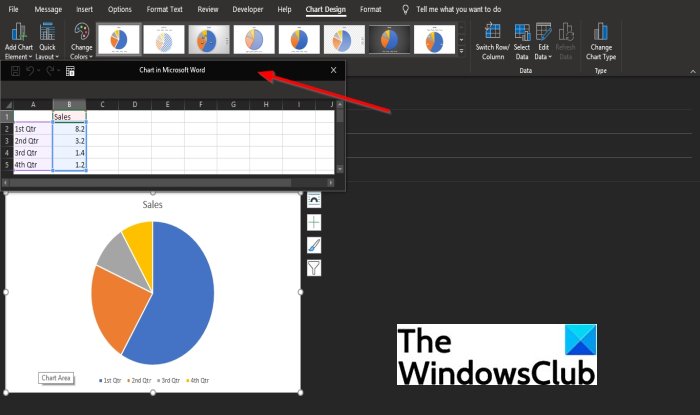 How to insert a Chars in an Outlook email