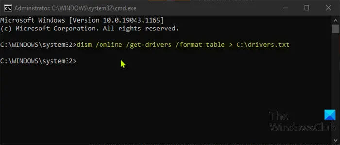 Clean DriverStore folder using Command Prompt