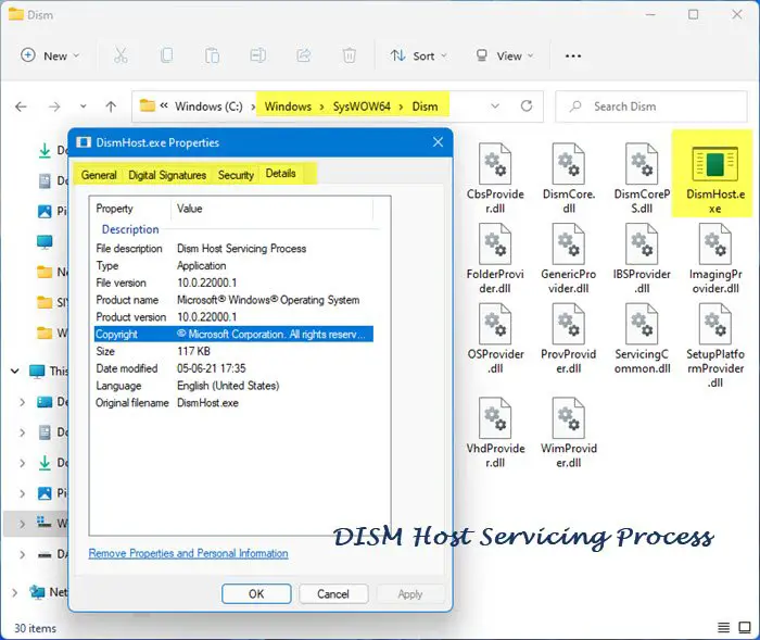 Proceso de mantenimiento de host DISM