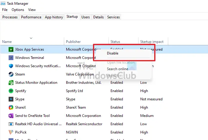 GameLoop applciation starting automatically after booting Windows