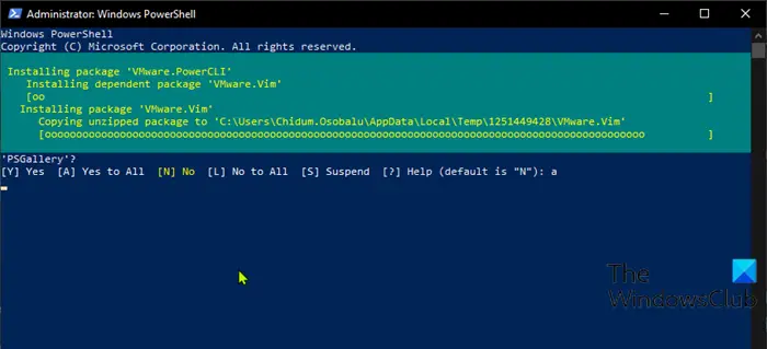 Download and install VMware PowerCLI