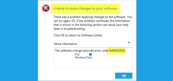0x643 software center 0x643 software center