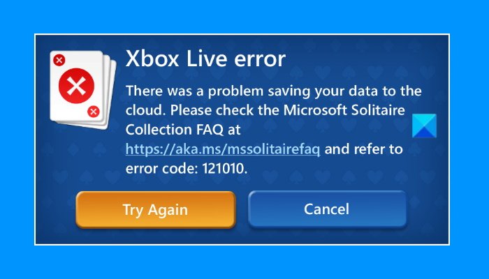 Fix Xbox Live error 121010