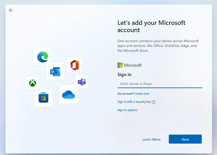 Setup User Account Windows 11