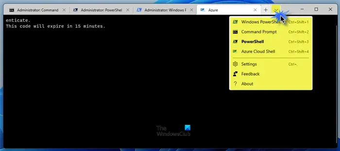 What is Windows PowerShell, Azure Cloud Shell, Command Prompt in Windows Terminal