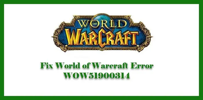 Ошибка World of Warcraft WOW51900314