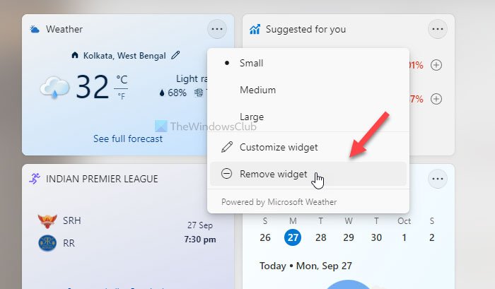 How to add or customize Widgets in Windows 11