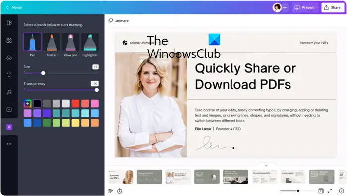 canva pdf editor