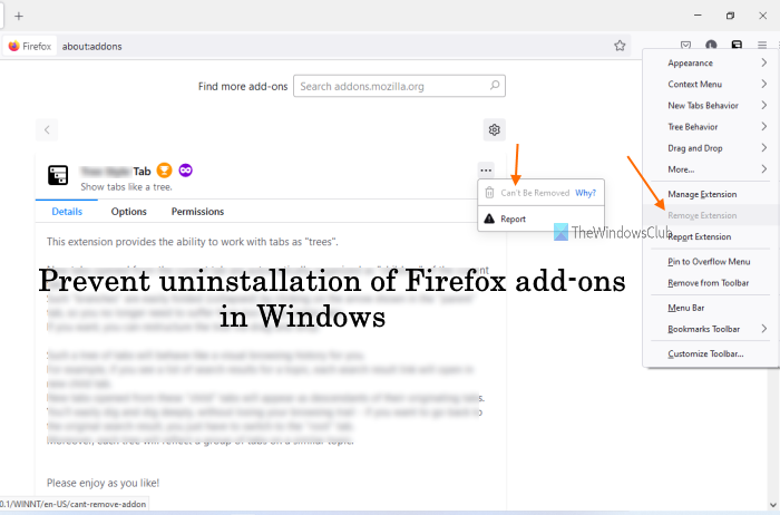 remove unwanted add ons from firefox