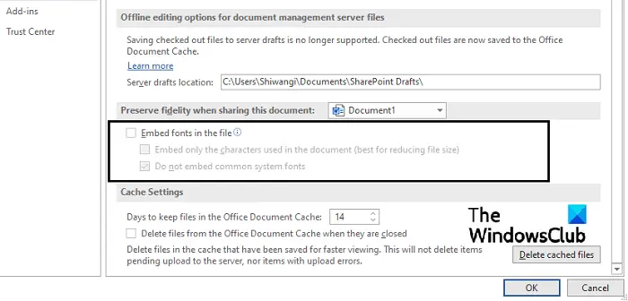 cannot save word document trust center