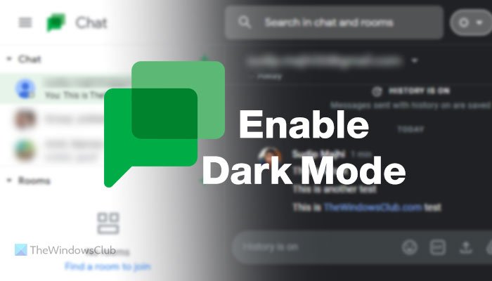 How to enable dark mode in Google Chat