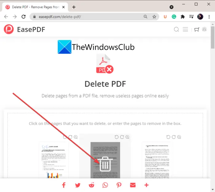 Pdf pages remove Delete PDF