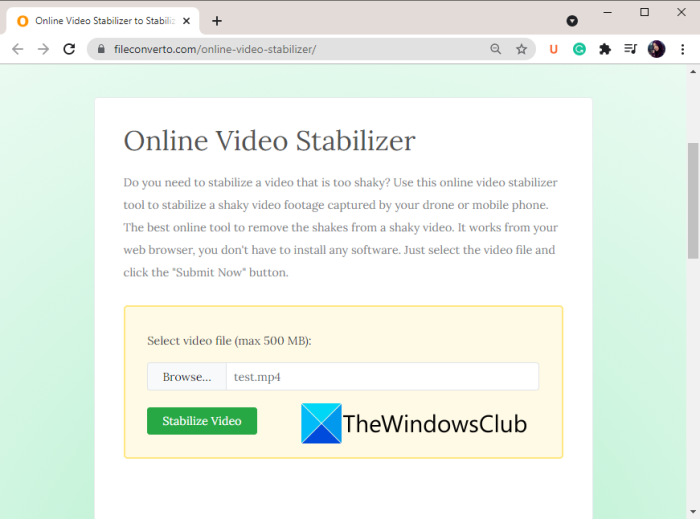 video stabilizer app windows