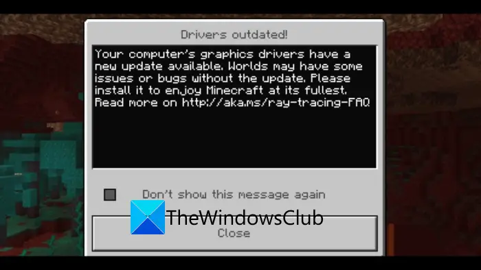 Как исправить сообщение Minecraft «Устарели драйверы» на ПК с Windows