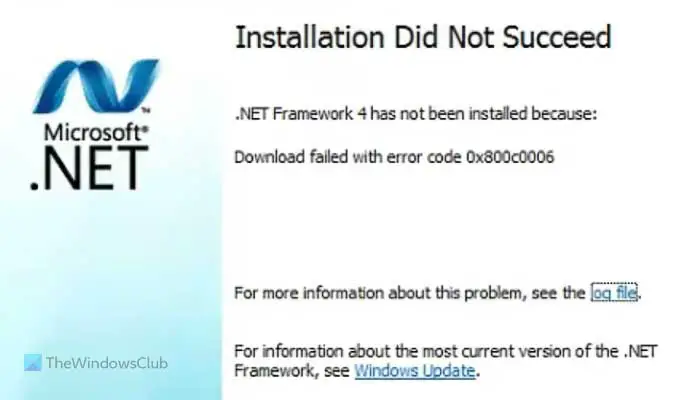 Исправить ошибку .NET Framework 0x800c0006 в Windows 11/10