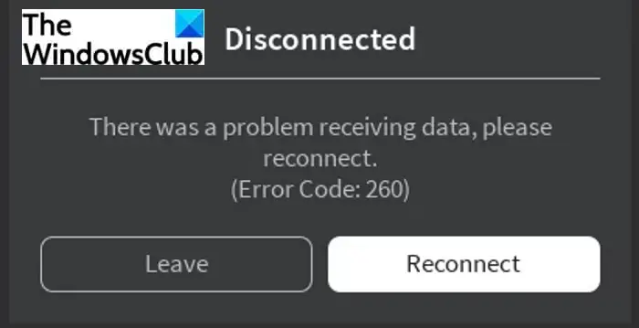 Fix Roblox Error Codes 260 and 273 on Windows PC
