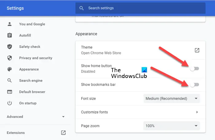 How to restore Chrome Top Toolbar in