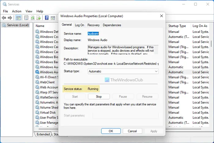 Исправить микшер громкости, не открывающийся в Windows 11/10