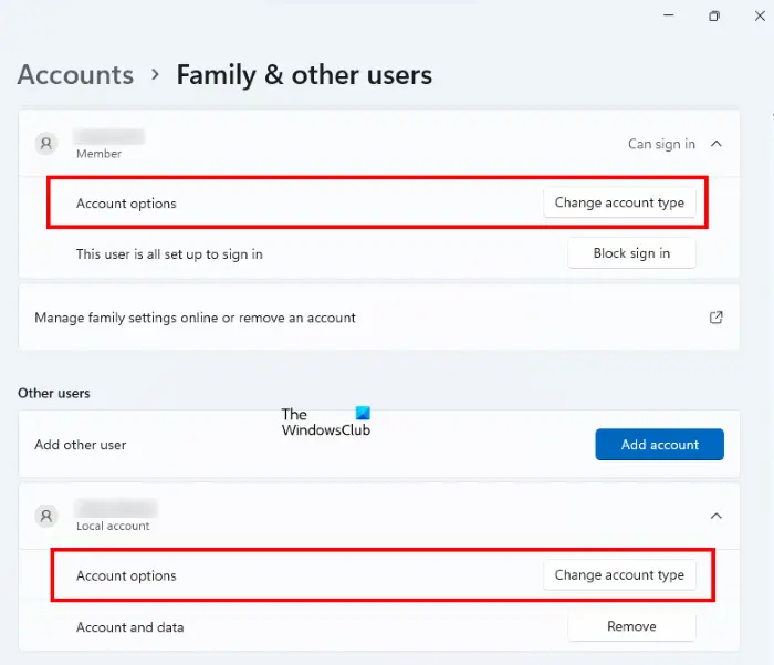 Convert an account into Administrator account