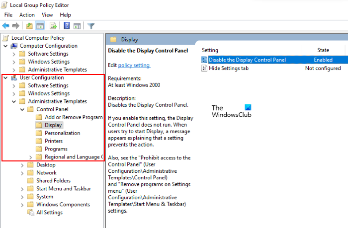 Disable brightness slider WIndows 11