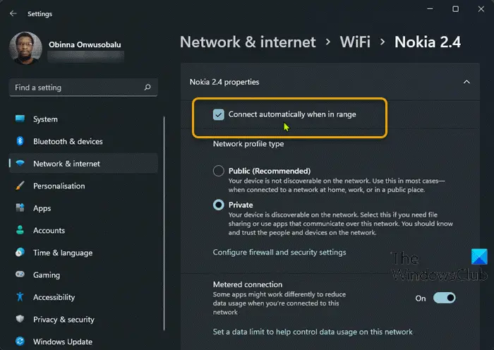 WiFi option not showing in Windows 11