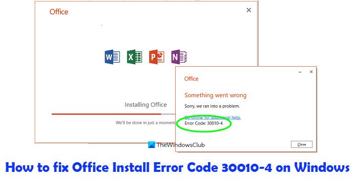 Fix Office Install Error Code 30010-4
