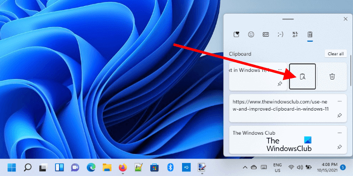 Paste text without formatting Windows 11