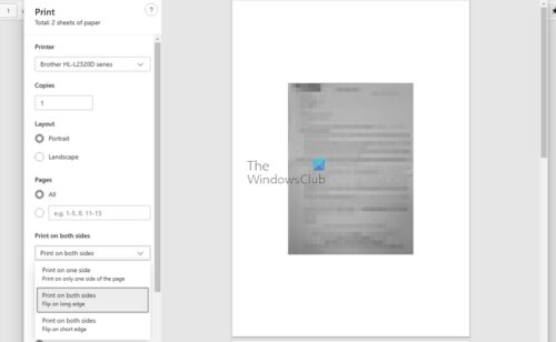 How to Print Double-Sided on Windows 11/10