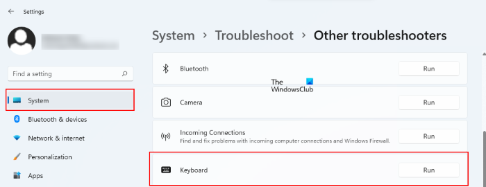 Run Keyboard Troubleshooter In Windows To Fix Keyboard Problems