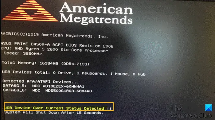 Baan shit Reusachtig USB Device Over Current Status Detected error on Windows computer