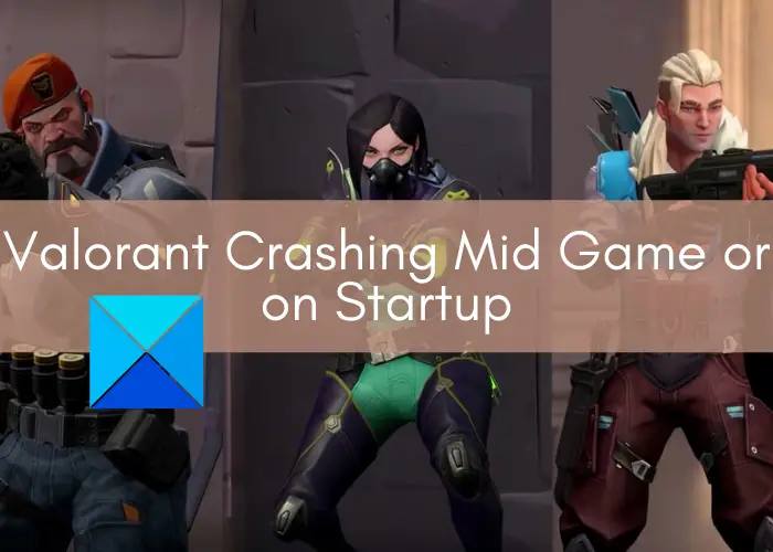 Valorant Crashing Mid Game or on Startup