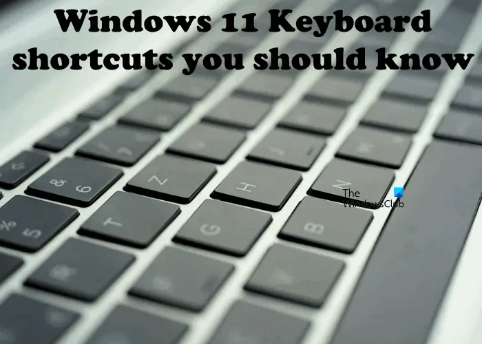 Windows 11 keyboard shortcuts list