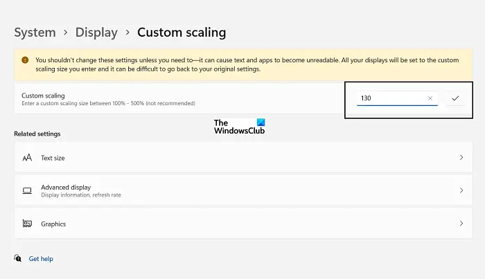 How to adjust DPI scaling level in Windows 11