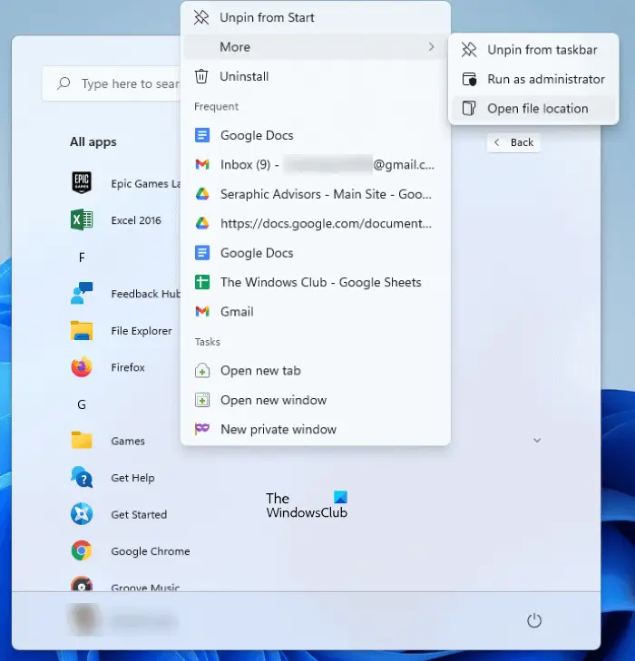 create desktop shortcut Windows 11