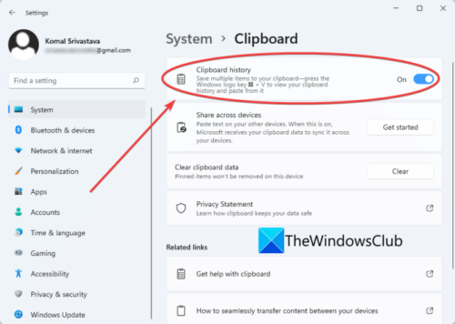 How to use Clipboard History in Windows 11
