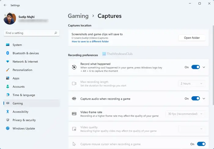 Windows 11 Gaming Settings