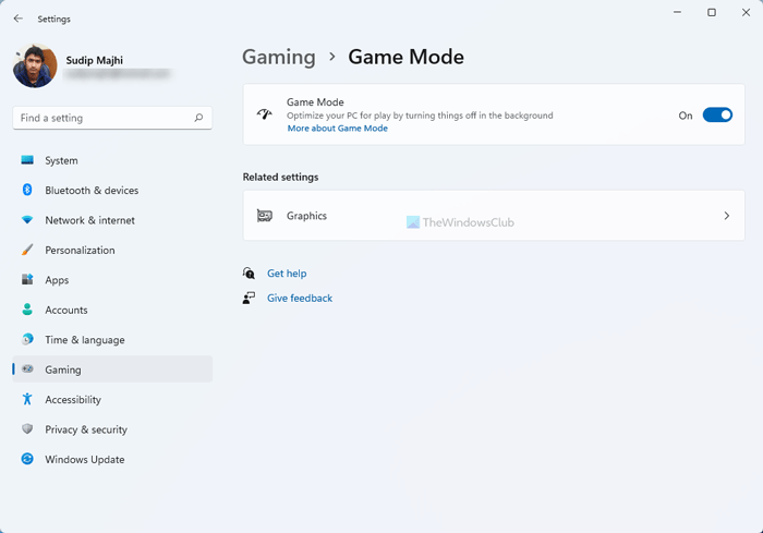 Windows 11 Gaming Settings