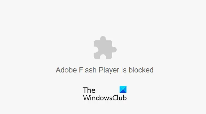 Adobe Flash Player è bloccato