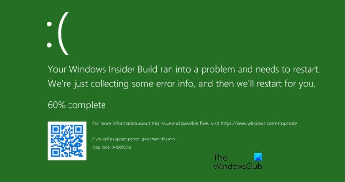 Green Screen of Death in Windows 11