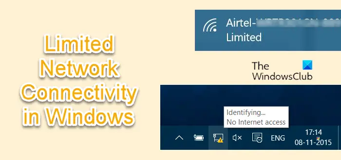 Limited Network Connectivity in Windows