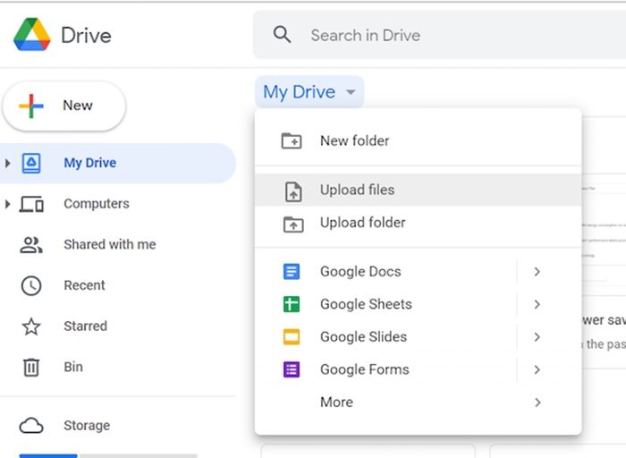 OneDrive to Google Drive