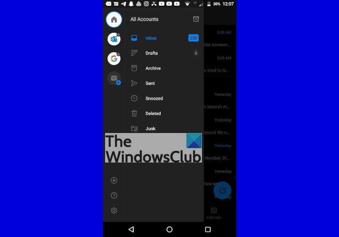 How to listen to emails in Outlook app for Android