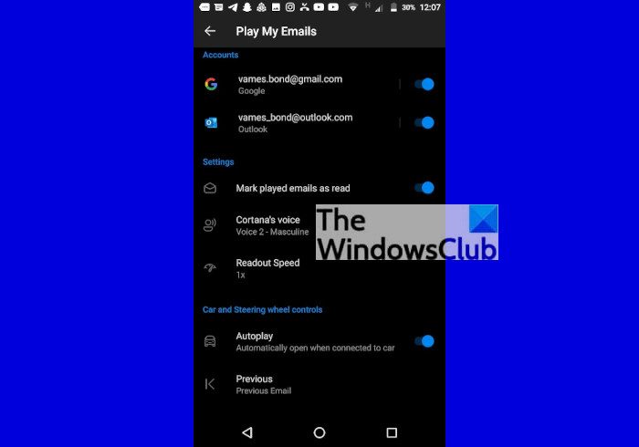 How to listen to emails in Outlook app for Android - 62