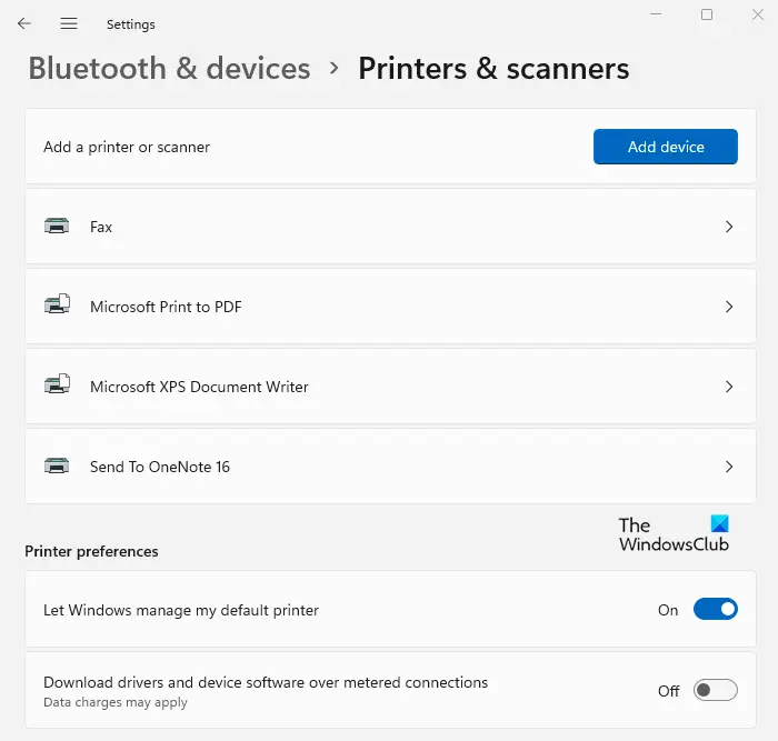 Printers & scanners