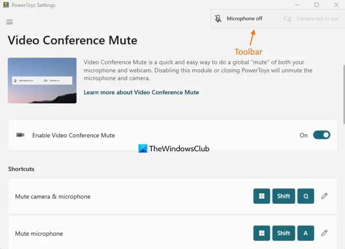 Video Conference Mute PowerToys