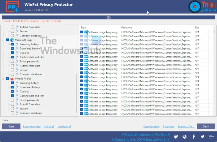 WinExt Privacy Protector for Windows PC